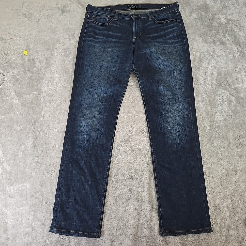 Lucky Brand Womens Jeans 14/32 Blue Ankle Sweet Straight Casual Normcore